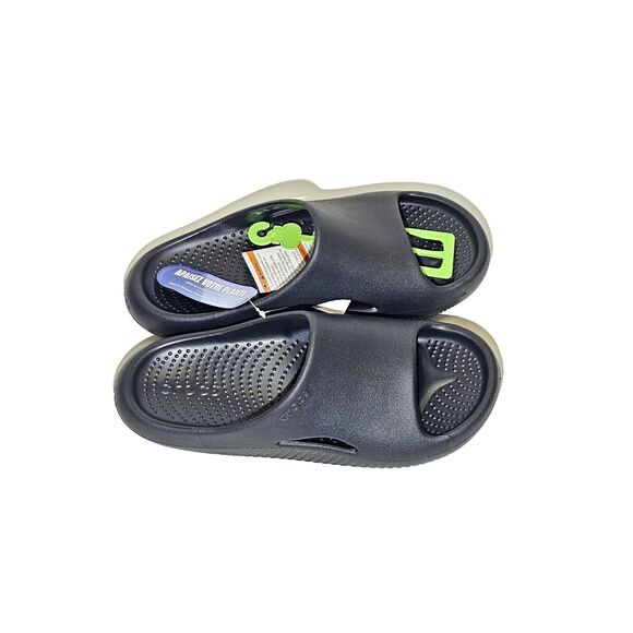 Crocs Mellow Recovery Slides Black Men’s 7 Women’s 9 Comfort Sandals 208392 NEW - Picture 3 of 4